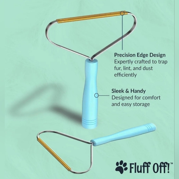 Fluff Off! Pet Hair Remover Ergonomic Handle Design for dogs and cat - Picture 2 of 5